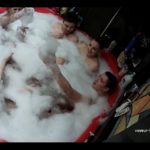Amateur orgy in a hot tub, voyuer house porn camera