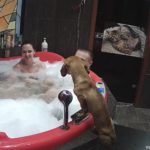 Hot jacuzzi party