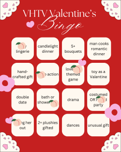 VHTV Valentine's Bingo